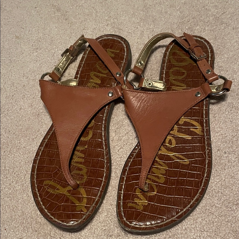 Sam Edelman Brown Leather Sandals